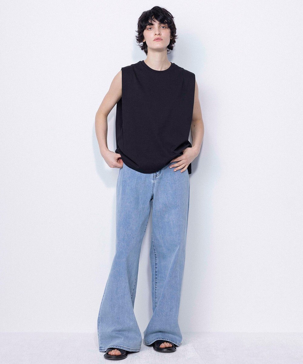 NAVE 【ReNAVE　洗える】ワイドストレッチデニム 