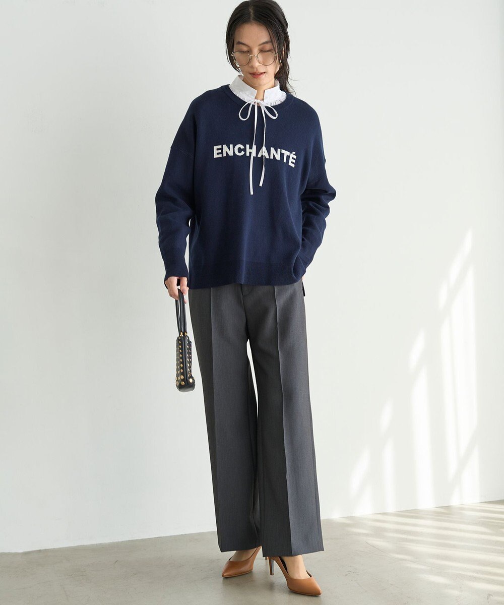 UNFILO 【新色追加】スウェットライク ロゴニット 