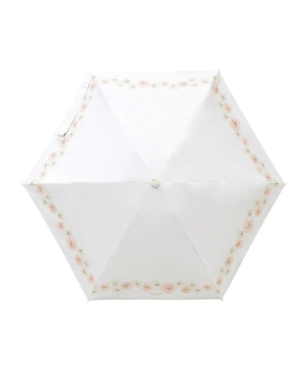 MOONBAT 【WEB限定/一級遮光99.99%】晴雨兼用折りたたみ日傘 ポール&ジョー(PAUL & JOE ACCESSOIRES)クリザンテーム/バイカラー 雨の日OK 遮熱 簡単開閉 UV 晴雨兼用 
