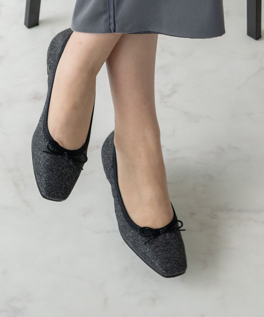 Bridget Birkin ＜抗菌消臭＞【Bridget Birkin】スクエアデイリーバレエシューズ 