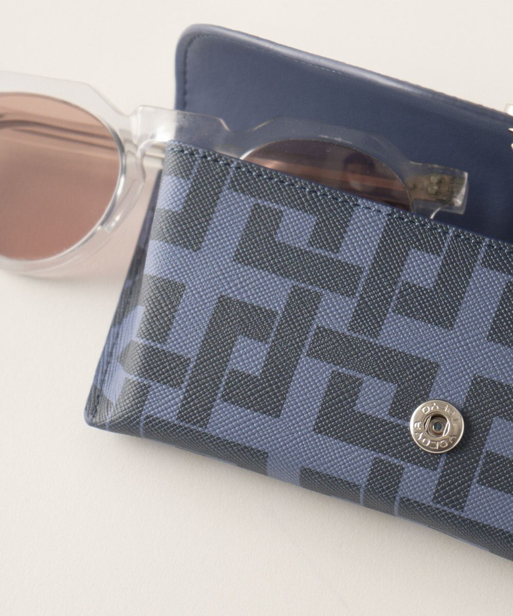 MIYABIYA La quoh with kirakaracho 角つなぎ プリントレザー 眼鏡ケース 