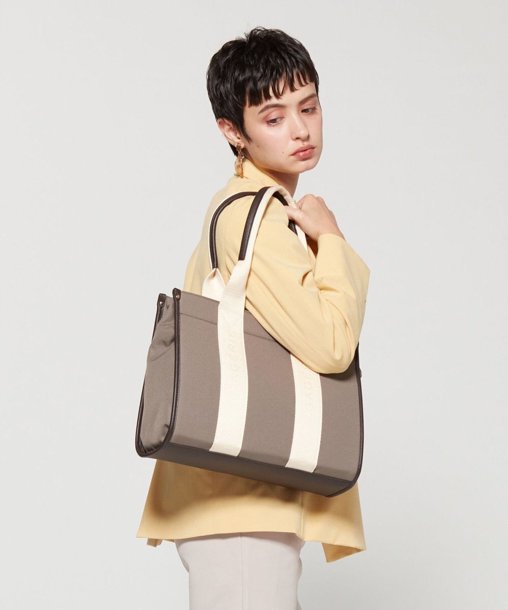 LA BAGAGERIE ロゴテープトートバッグ　Mサイズ 