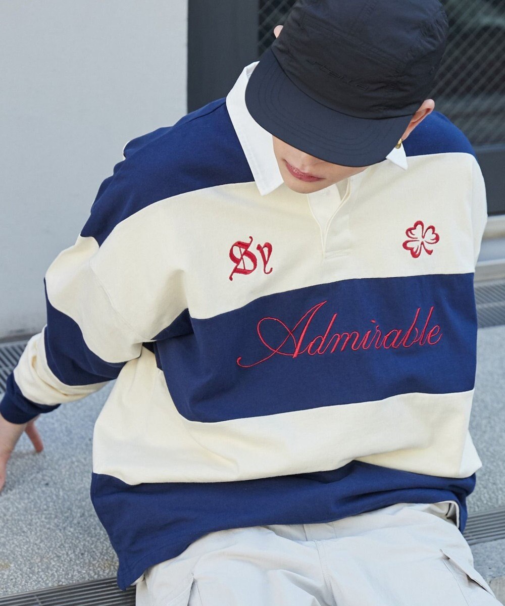 WEGO グラフィックラガーシャツ 