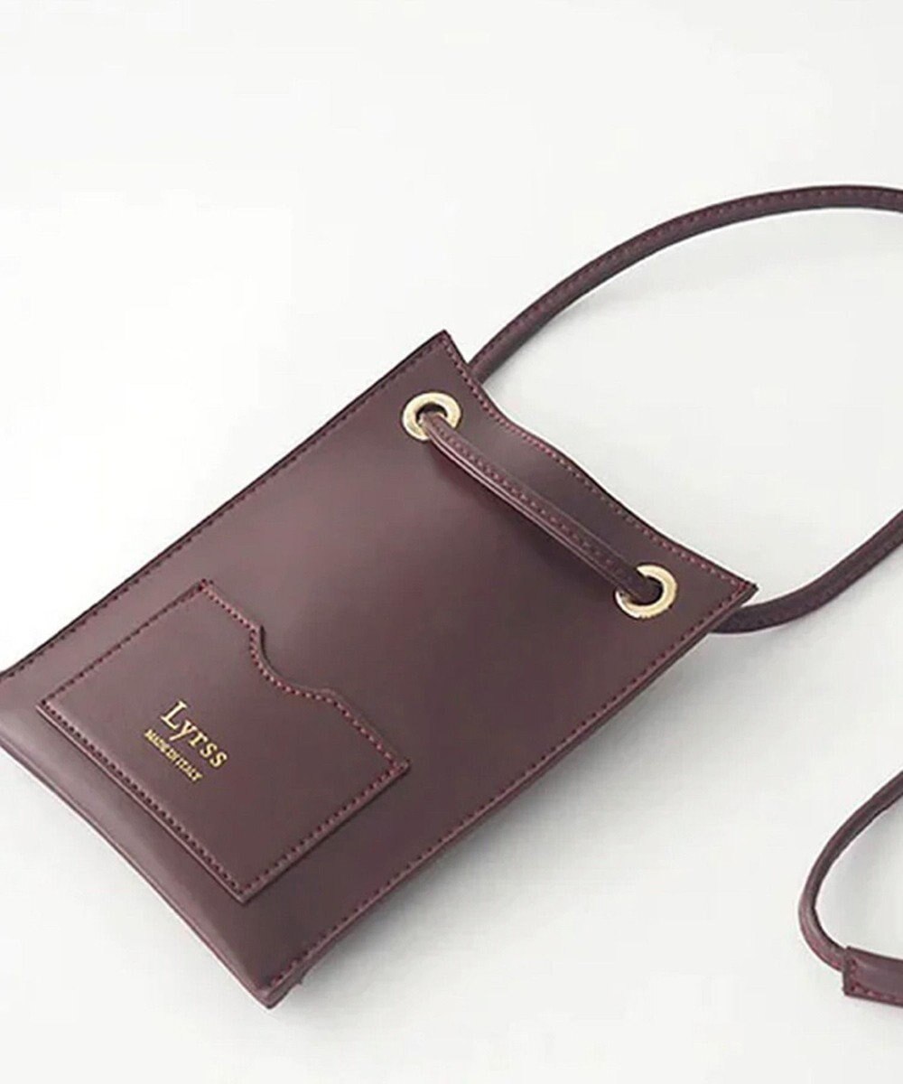 style code [Lyrss/リルス] イタリア製牛トコ皮 CITYエシカルレザースマート ショルダーポケット 