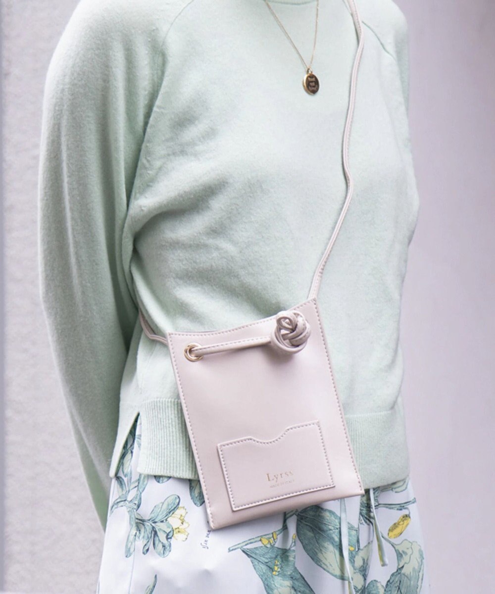 style code [Lyrss/リルス] イタリア製牛トコ皮 CITYエシカルレザースマート ショルダーポケット 