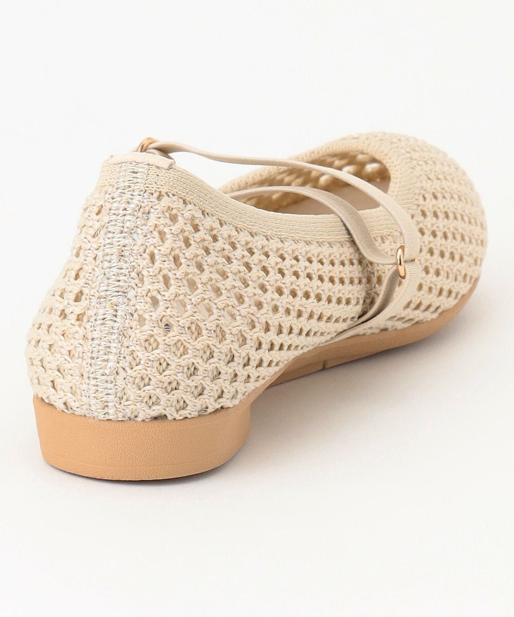 steppi ラウンド メッシュ バレエパンプス 