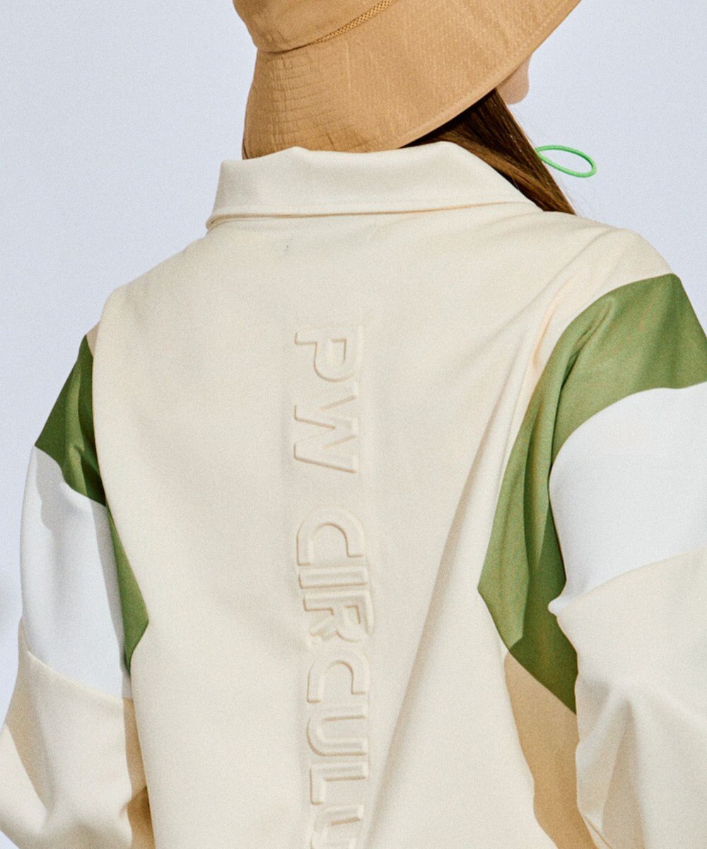 PW CIRCULUS 【WOMEN】カラーブロッキング プルオーバー ゴルフウェア レディース 