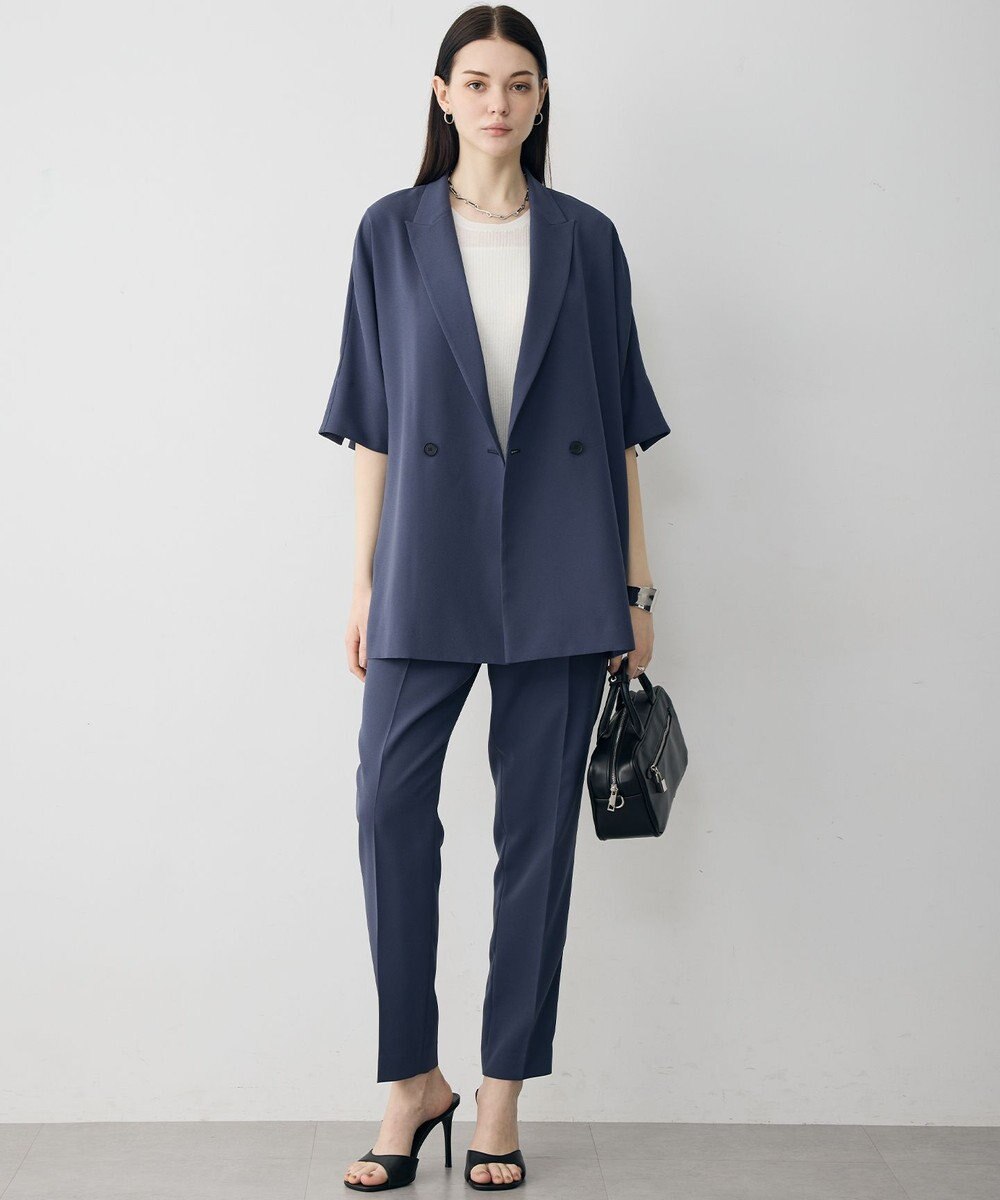 ICB 【先行予約】 FluidBackSatin ハーフスリーブジャケット 