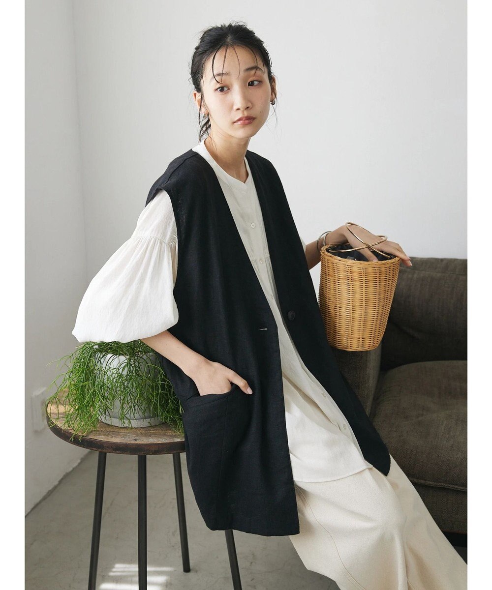 CRAFT STANDARD BOUTIQUE 【キナリノ別注】リネンレーヨンジレベスト 