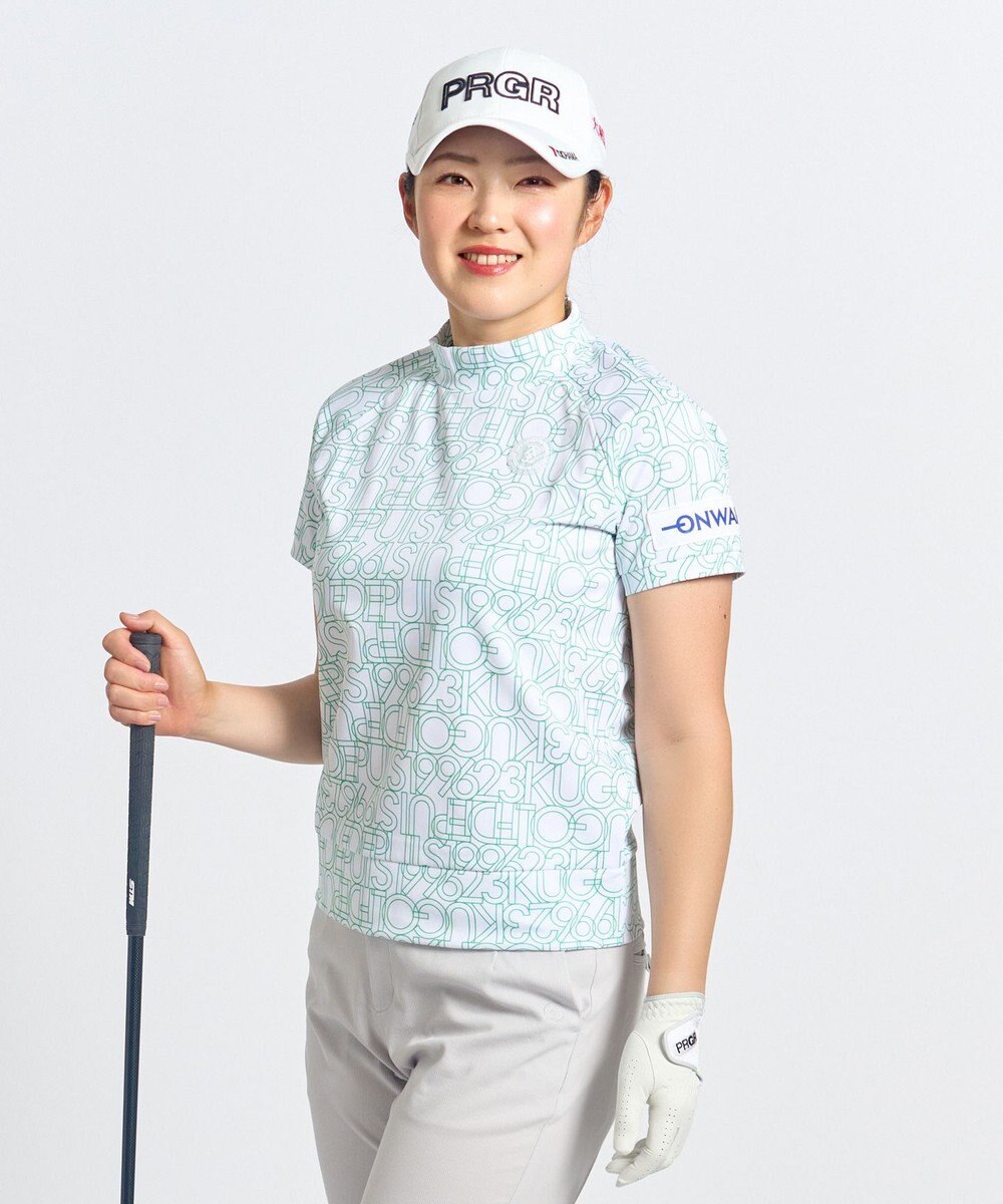23区GOLF 【辻梨恵プロ着用】【WOMEN】ビッグロゴ モックネック 