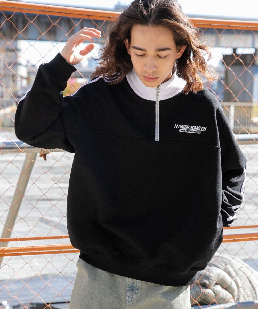 WEGO ヘビーウエイトラインスリーブプルオーバー 