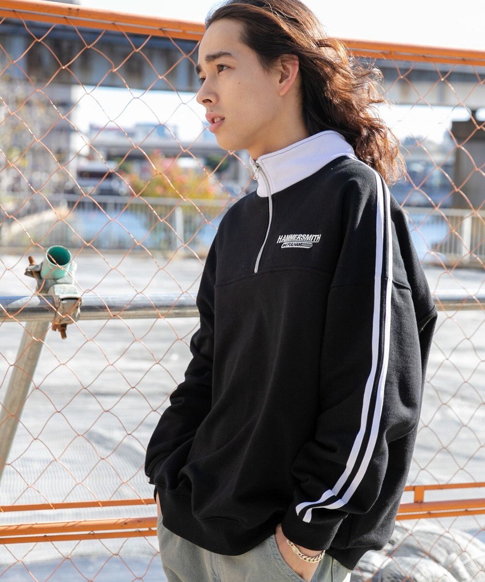 WEGO ヘビーウエイトラインスリーブプルオーバー 