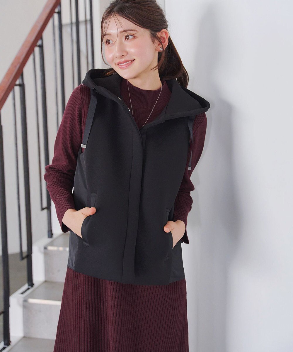 Tiaclasse 【安田美沙子さん着用・新色・XSサイズ追加】リブ切替ニットワンピース 