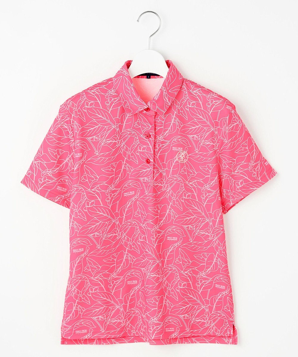 23区GOLF 【WOMEN】遮熱エイトムーブ リーフポロシャツ 