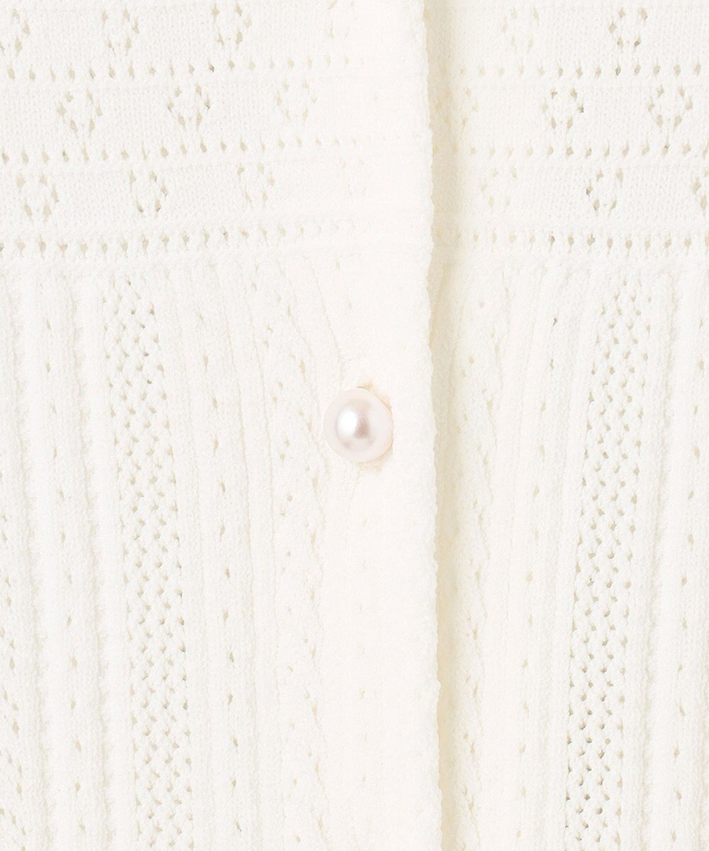 組曲 【前後着用可】MINAレーシーニット カーディガン 