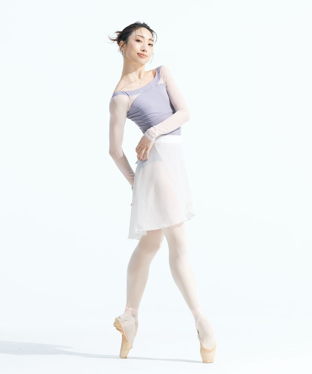 Chacott 【AKANE TAKADA】ロングスリーブレオタード 
