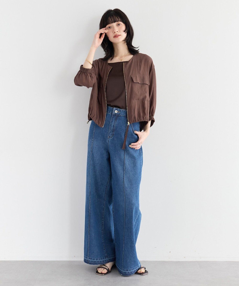 YECCA VECCA ドライタッチシアーブルゾン 