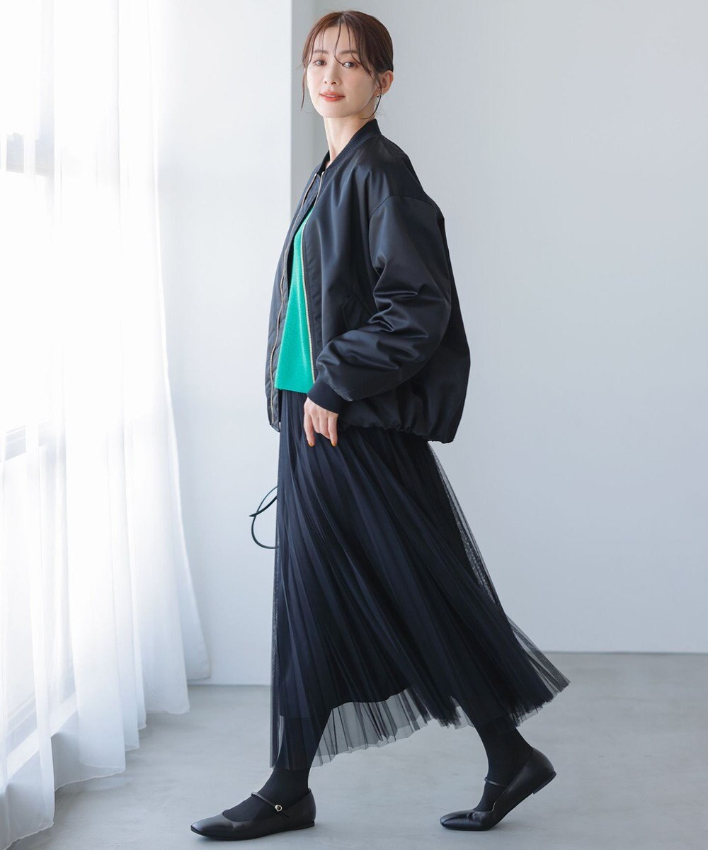 23区 L 【洗える】ウールミドルゲージ Vネック ニット 