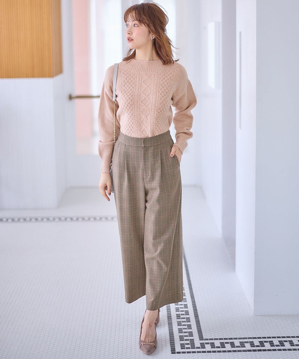 ANY SIS S 【洗える】ラメケーブル ニット 