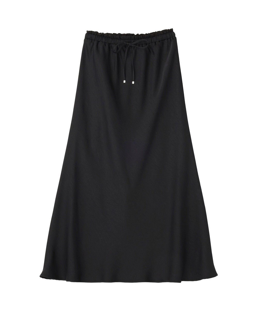 earth music&ecology サテンフリルマーメイドスカート 