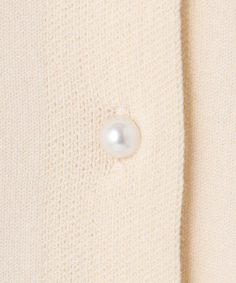 組曲 KIDS 【110-140cm】リボンインターシャニット カーディガン 