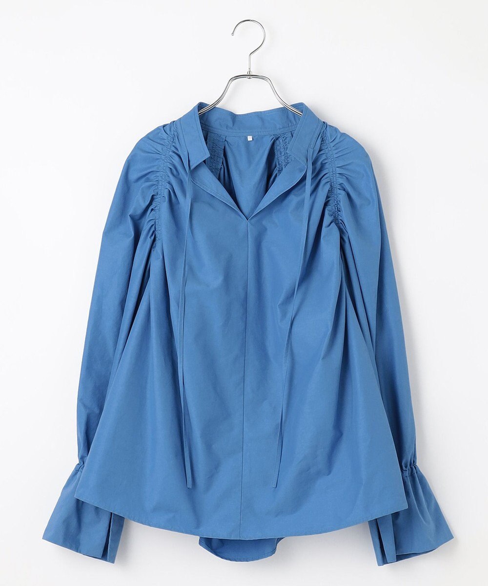 #Newans 【ANSWER for 骨格ナチュラル】ギャザーショルダーシャツ 