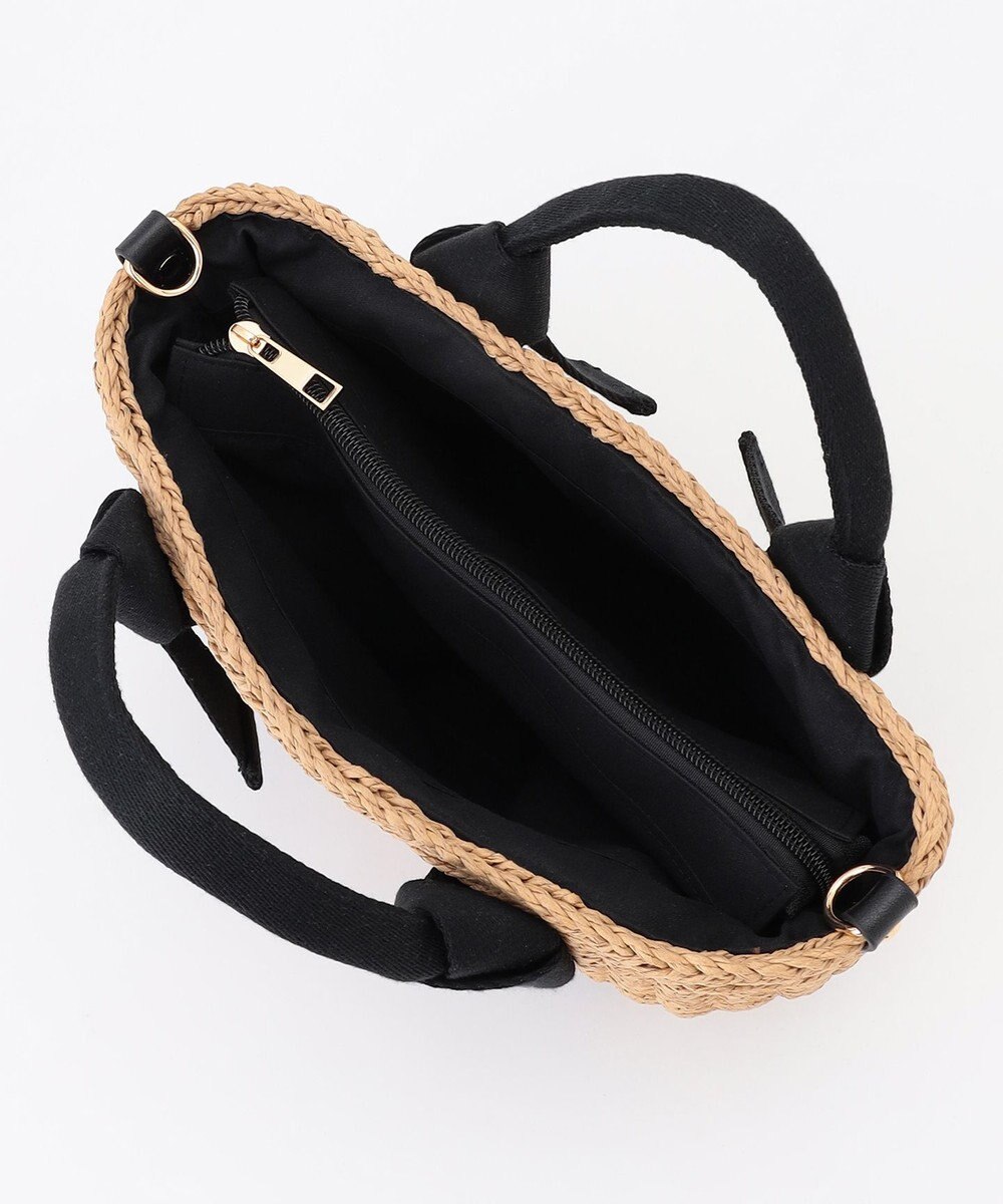 LA BAGAGERIE 【MONICA】リボンハンドル2WAYかごバッグ 