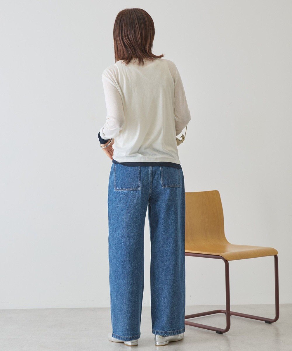 AMERICAN HOLIC 配色シアーレイヤードプルオーバー 