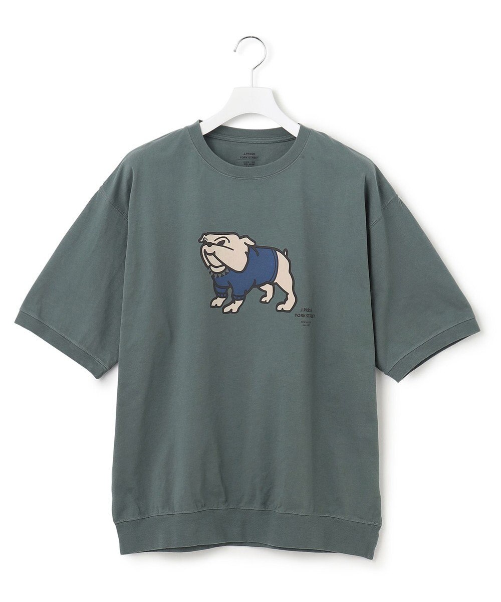 J.PRESS YORK STREET 【UNISEX】ブルドッグプリントTシャツ 