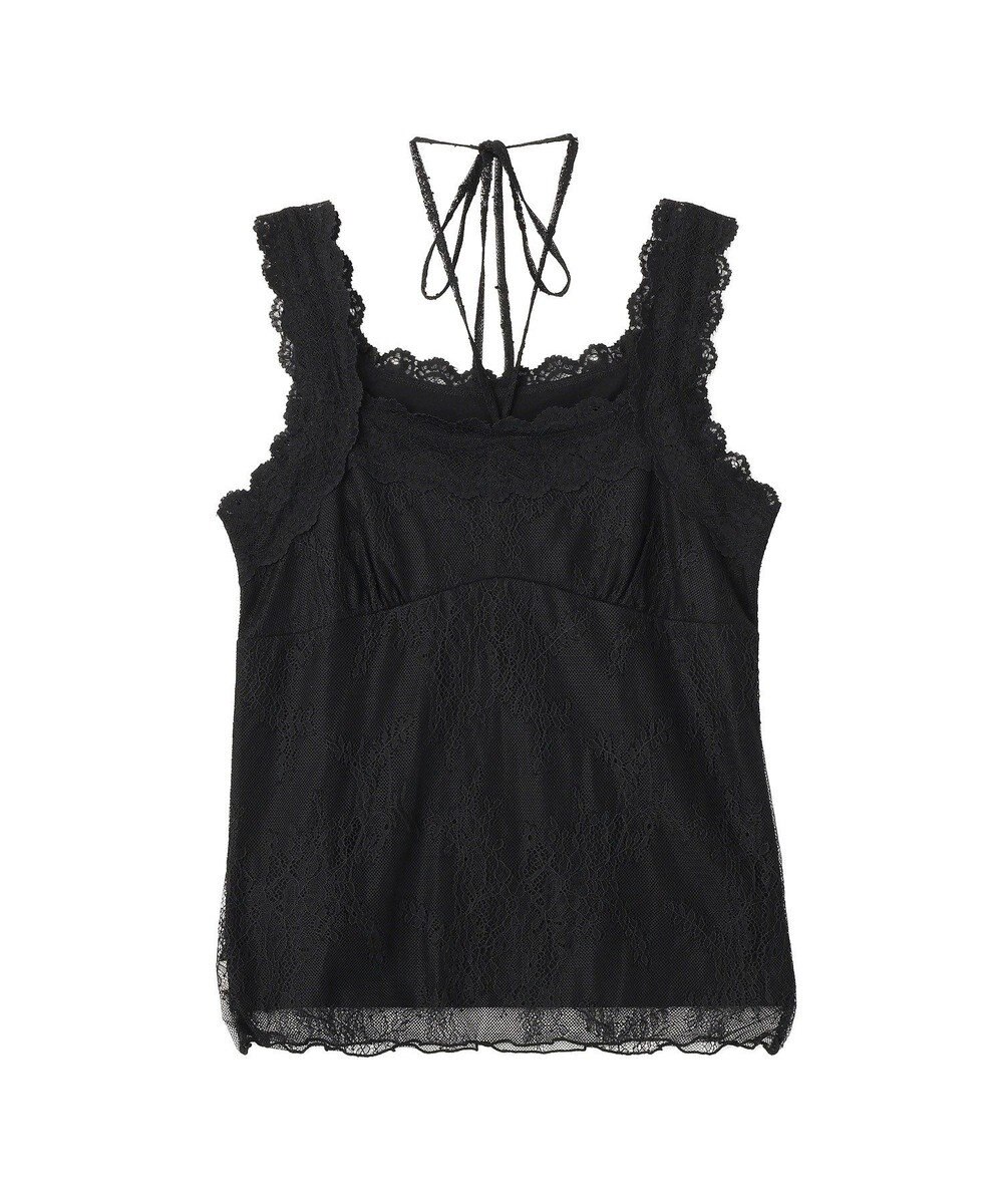 earth music&ecology 総レースホルターネックキャミソール 