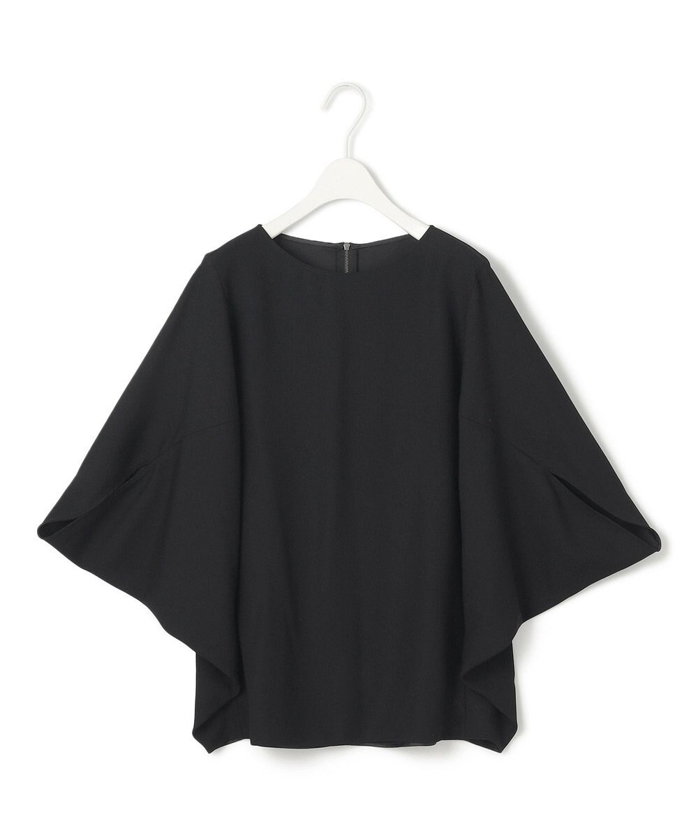 ICB 【新色追加・WEB限定カラーあり・UVケア・接触冷感・速乾・防シワ・洗える】FluidBackSatin ドルマンスリーブブラウス 