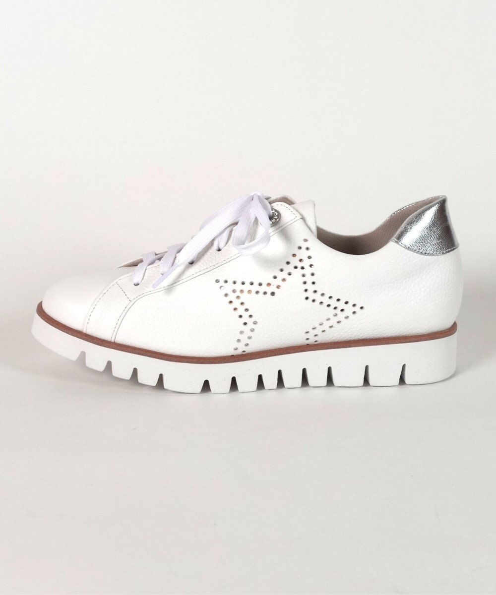 Dominic3 スターパンチングレザースニーカー 