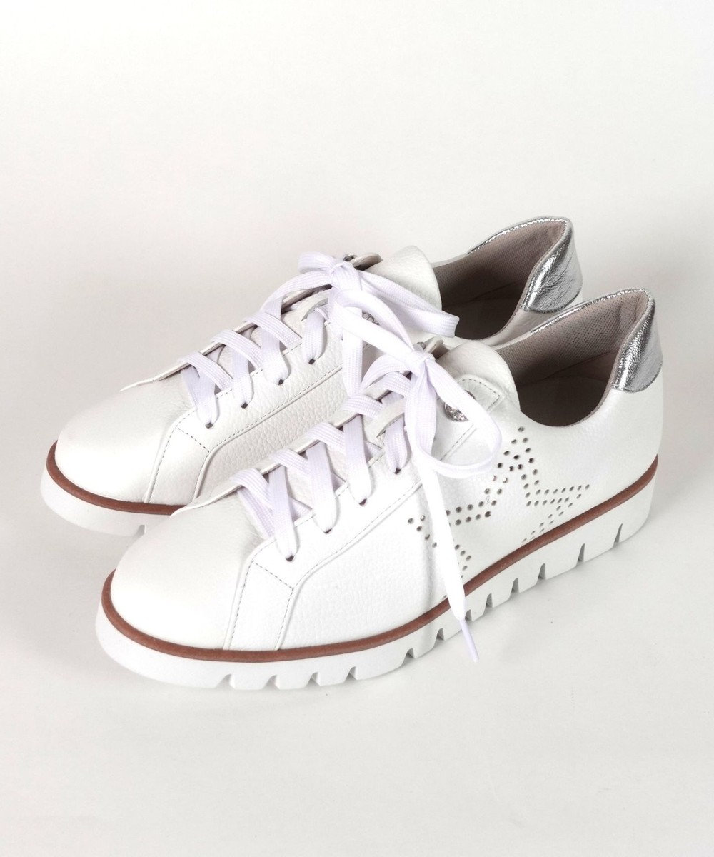 Dominic3 スターパンチングレザースニーカー 