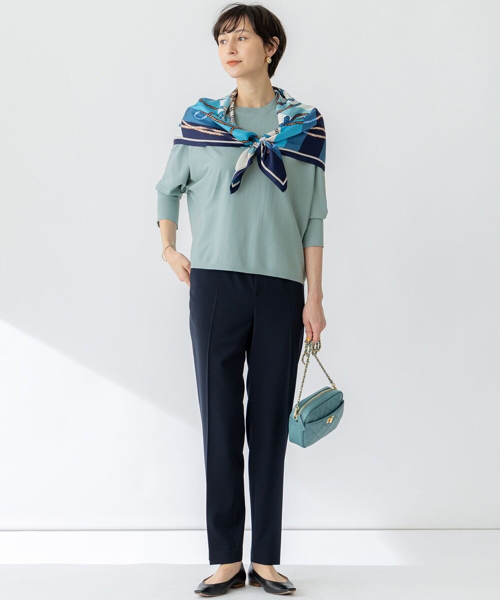 23区 【洗える】コンフォートストレッチ ドルマンスリーブ ニット 