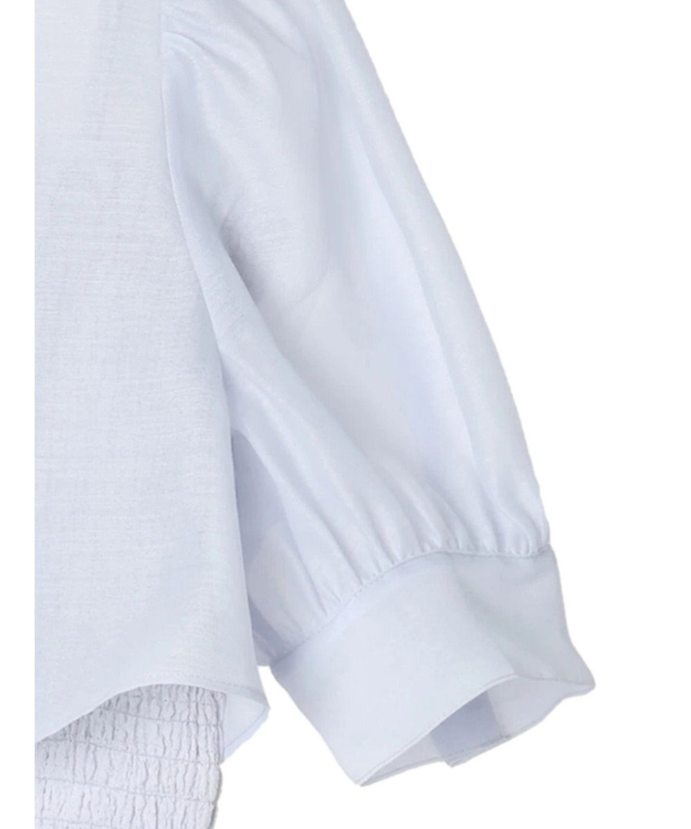 earth music&ecology ＳＥＴ２点シアークロップドシャツ×シャーリングタンク 