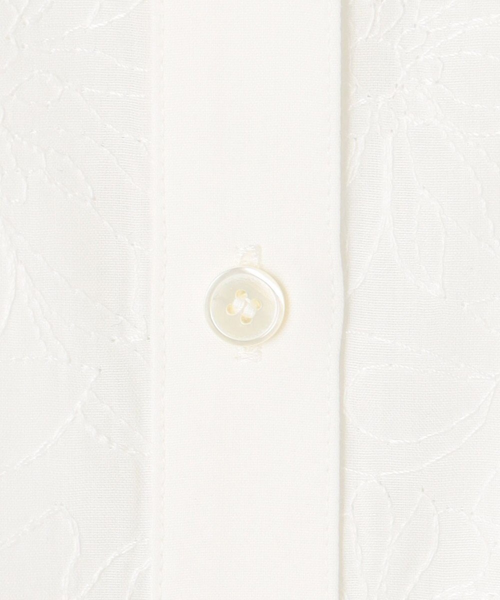 23区 L 【洗える】エンブロイダリー コンビ ブラウス 