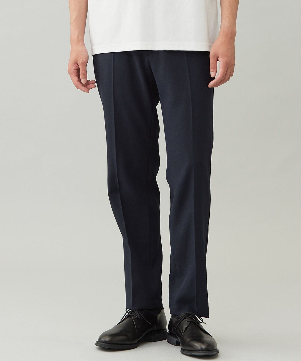 UNFILO MENS 【OCEANS 雑誌・web・YouTube 掲載】WOOL TOUCH 機能美パンツ スリム【東レ開発のウール見え高機能素材】 