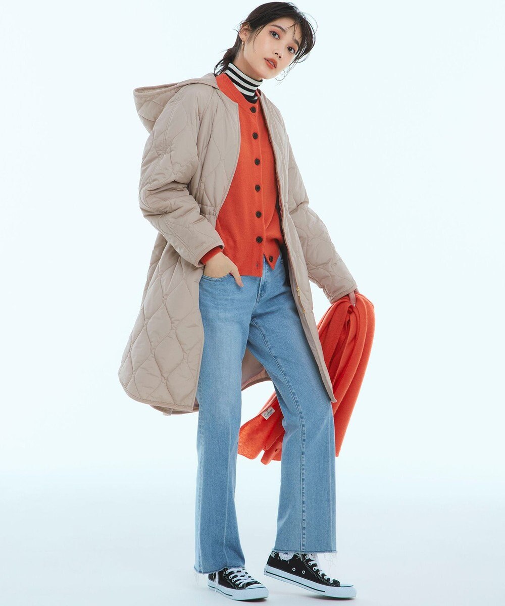 23区 【Oggi1月号/CLASSY.11月号掲載】ウーステッドウール リブタートルネック ニット 