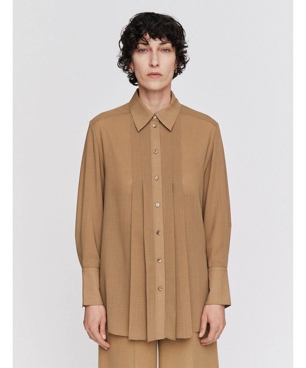 JOSEPH ウィンターボイル　プリーツシャツ 