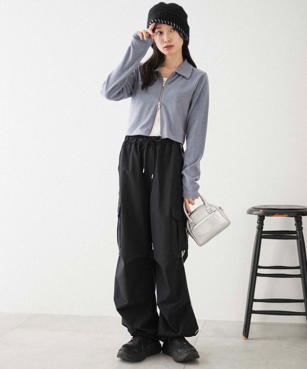 WEGO 【ウエストゴム】イージーパラシュートカーゴパンツ 