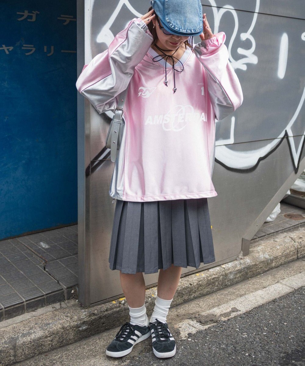 WEGO サテンゲームグラフィックプルオーバー 