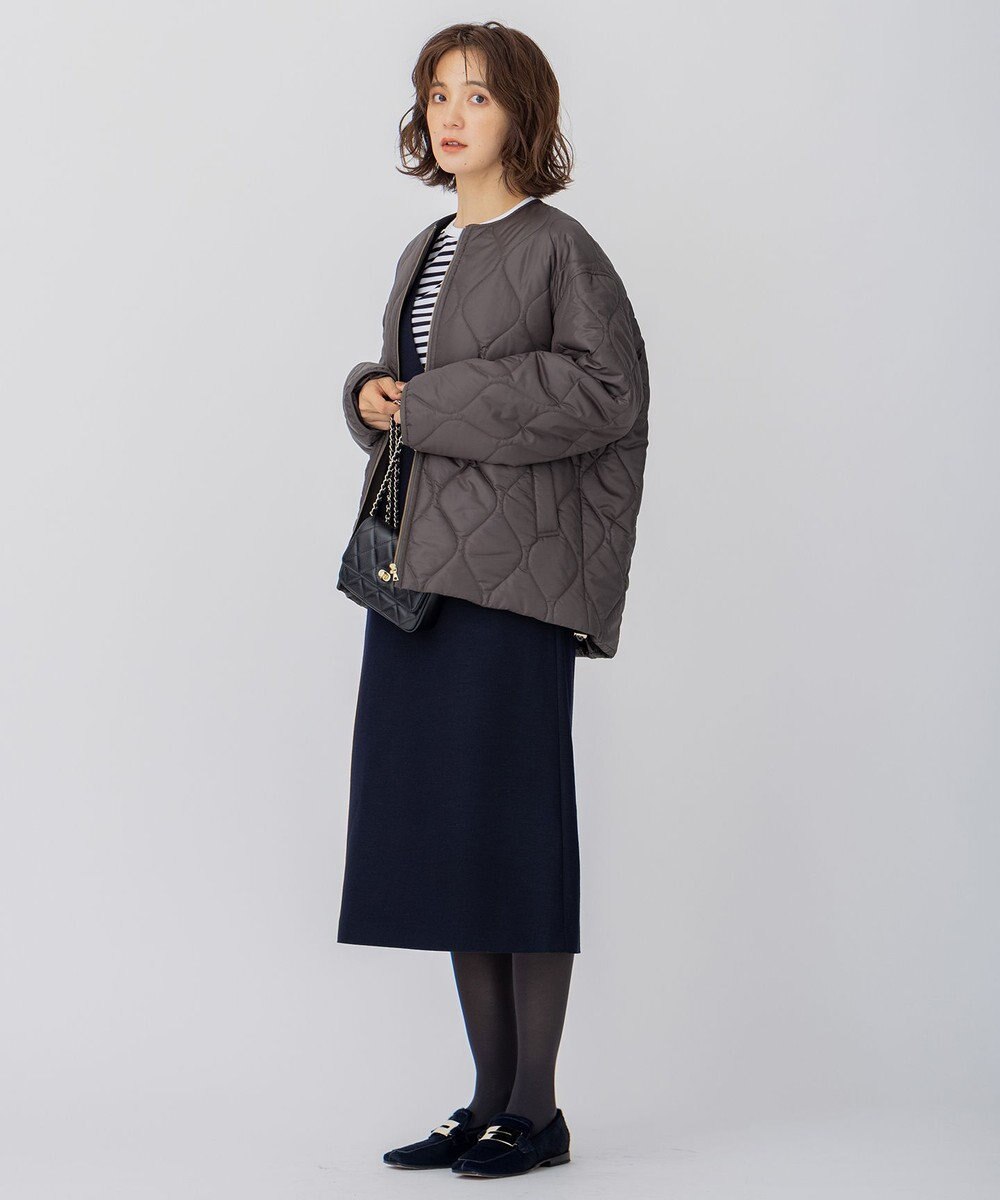 23区 L 【洗える】中綿キルティング ショート ブルゾン 