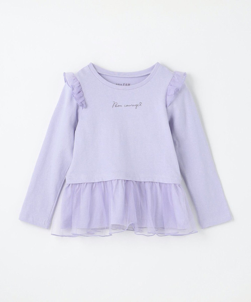 ANY KIDS 裾チュール 長袖 Tシャツ 