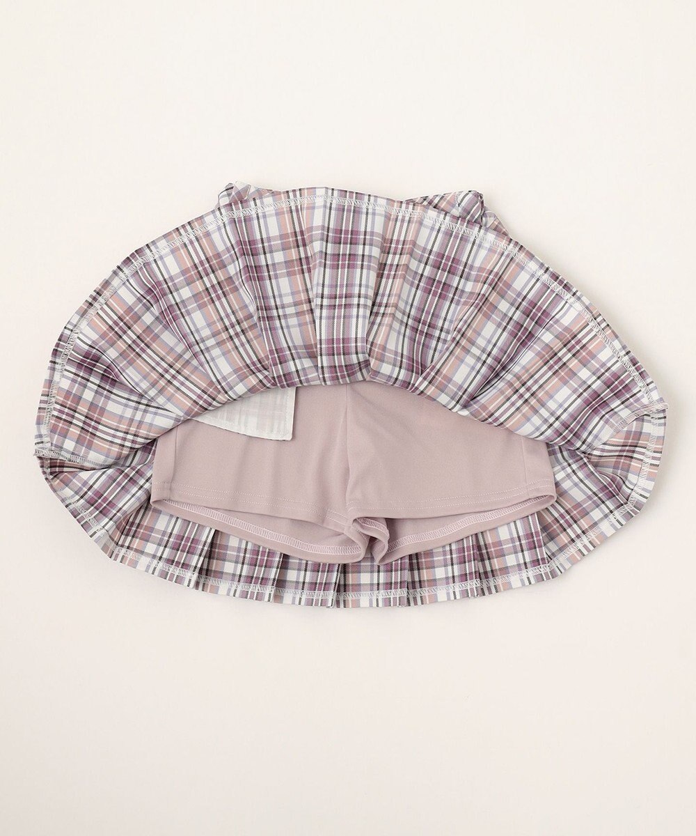 ANY KIDS チェック ガーリー スカパン 