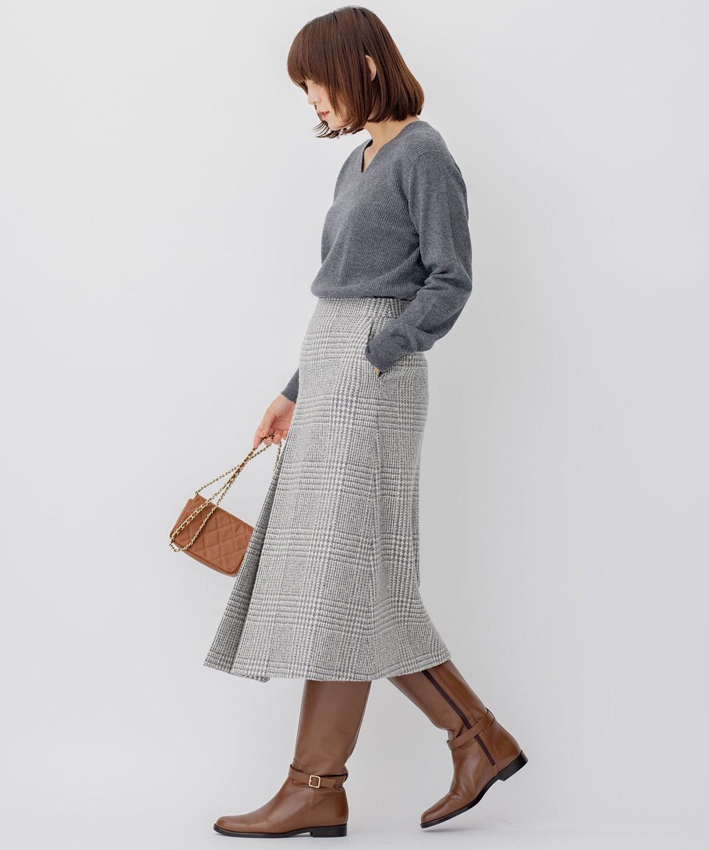 23区 【WEB限定】カシミヤブレンドバルキー Vネック ニット 