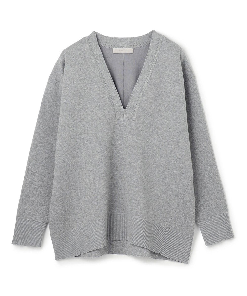 UNFILO スポンジニット ディープネック 