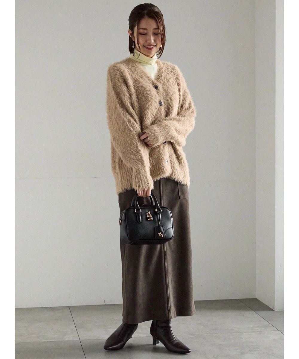 Te chichi シャギーVネックカーディガン 