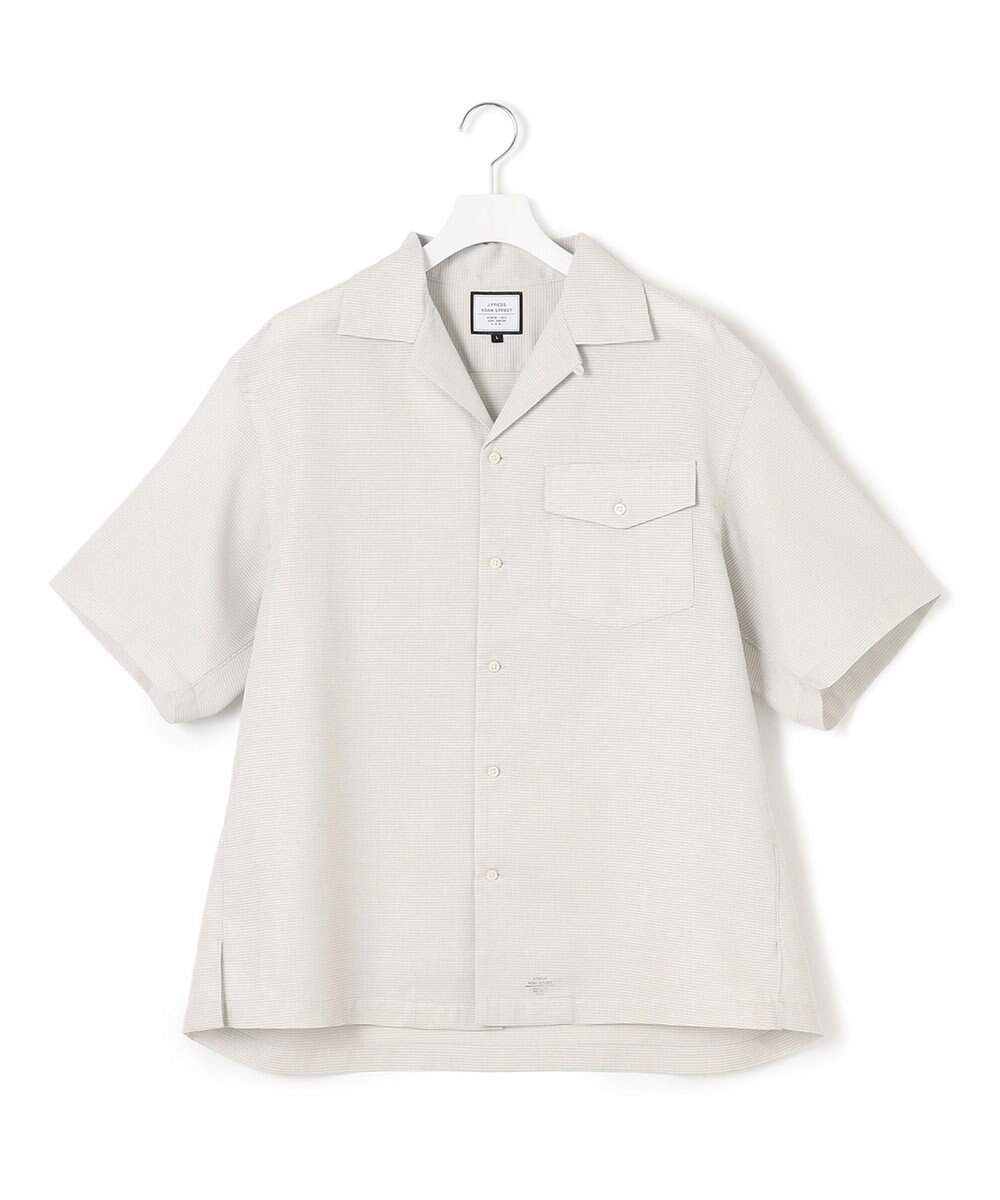 J.PRESS YORK STREET 【UNISEX】ワッフルオープンカラー シャツ 