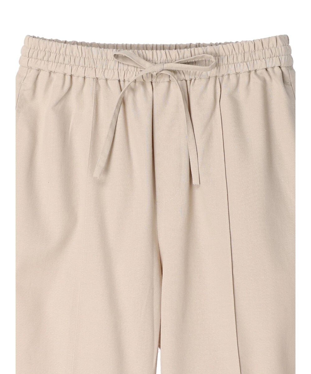 Green Parks 綿麻混イージーワイドパンツ 