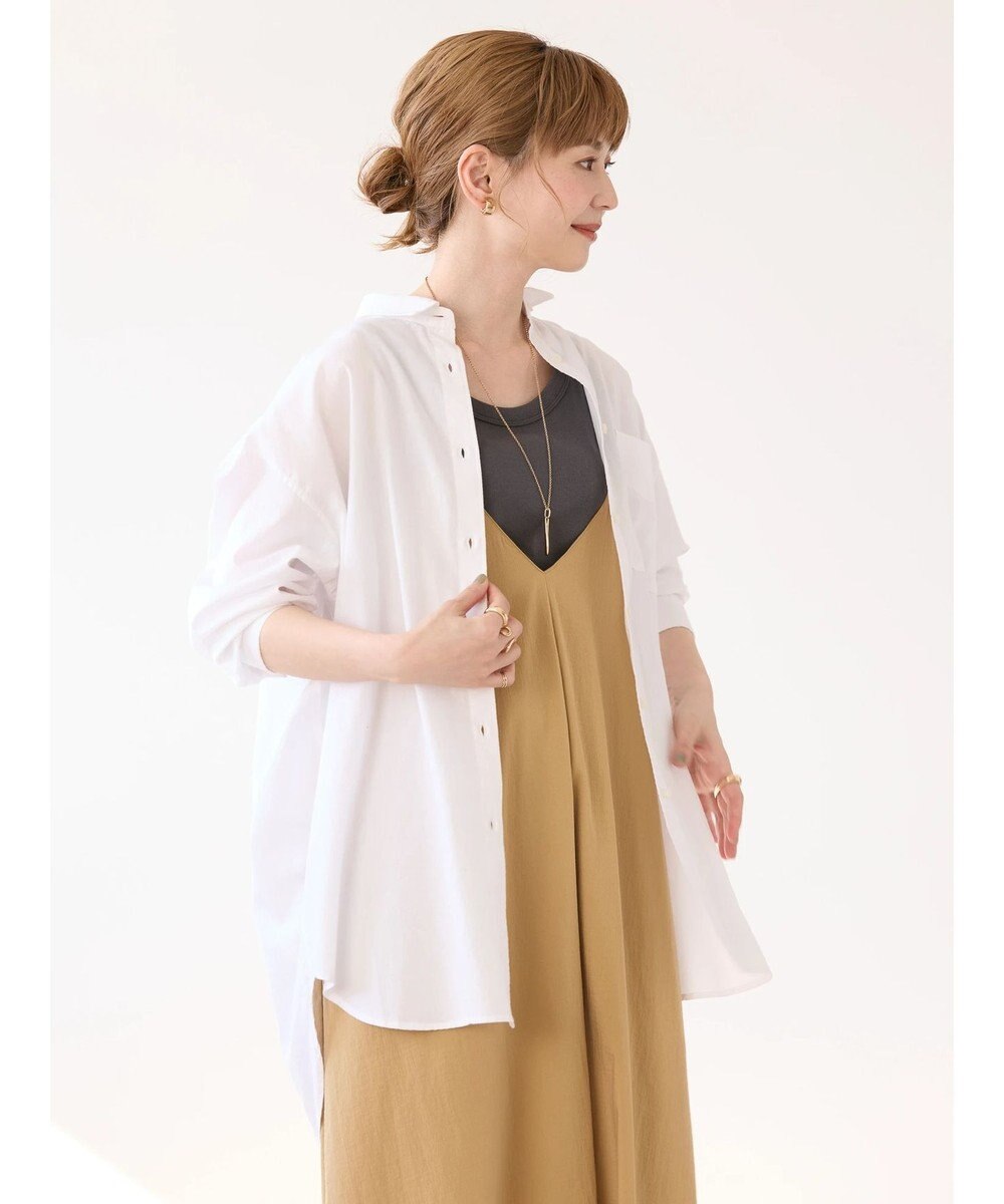 AMERICAN HOLIC ＵＶカット加工バックタックシャツチュニック 